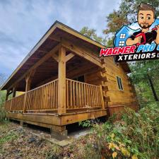 Professional-Restoration-House-Washing-and-Staining-of-Cabin-in-TomahWI 3