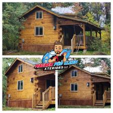 Professional-Restoration-House-Washing-and-Staining-of-Cabin-in-TomahWI 8