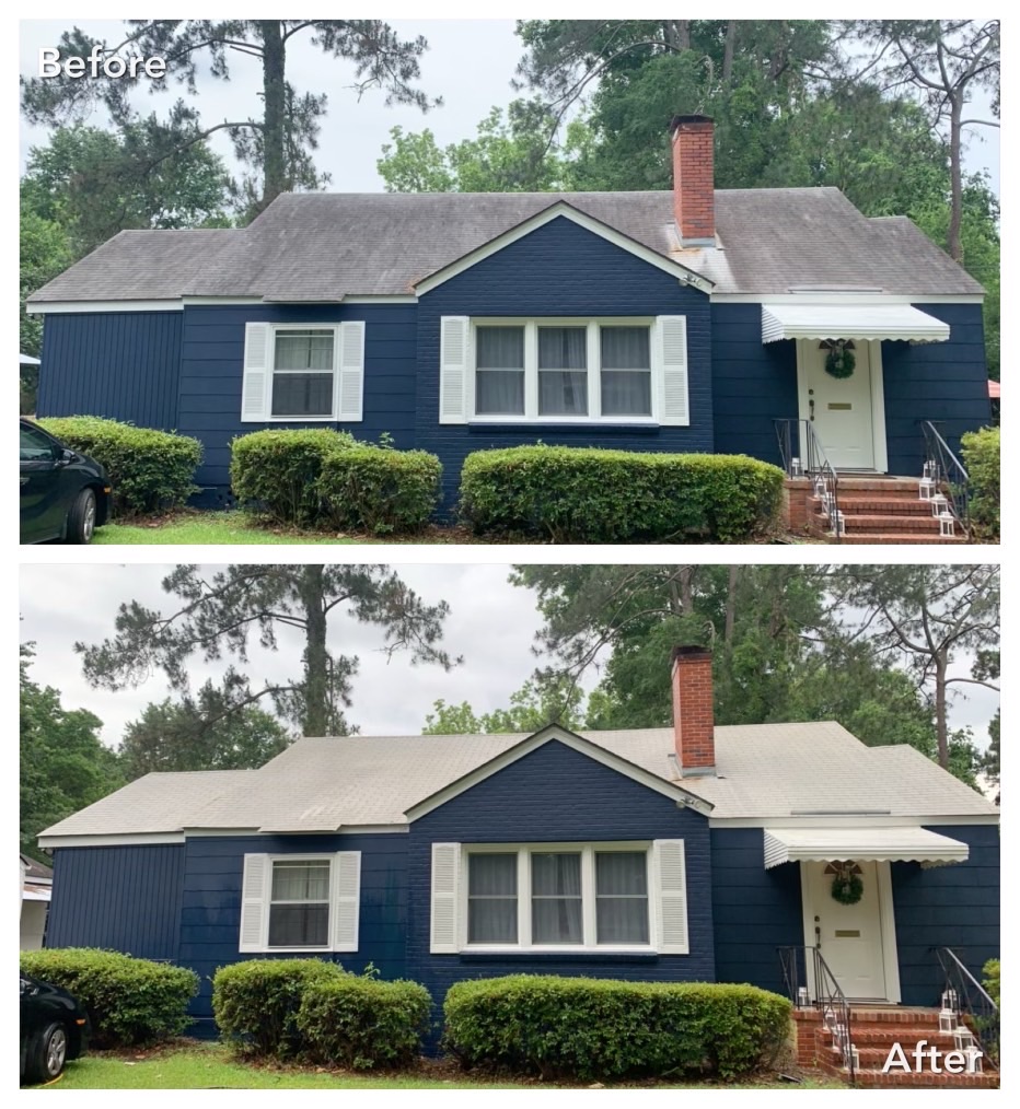 Professional Roof Cleaning performed near Eau Claire, WI