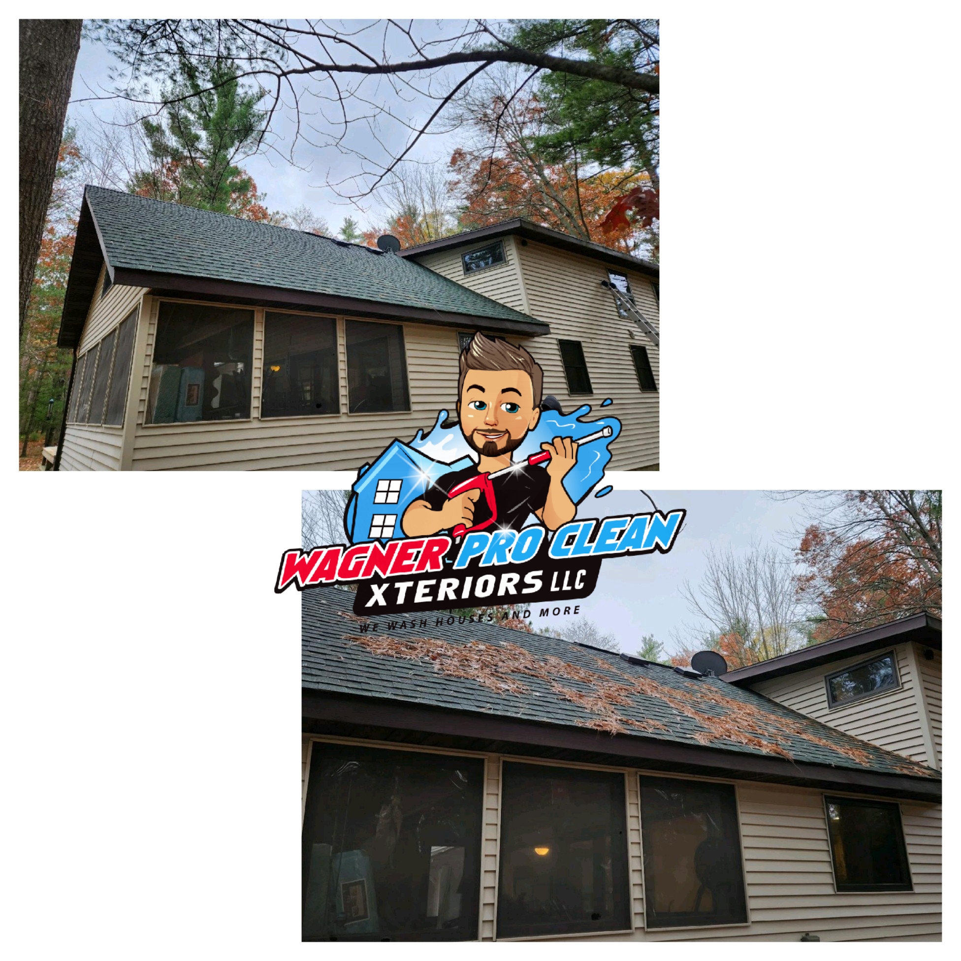Residential Roof Cleaning completed near Hatfield, WI